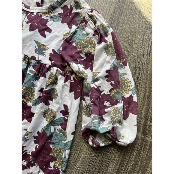 Kate Quinn Girls 18-24 Months Romper Floral Bamboo Soft Cozy - Picture 5 of 6